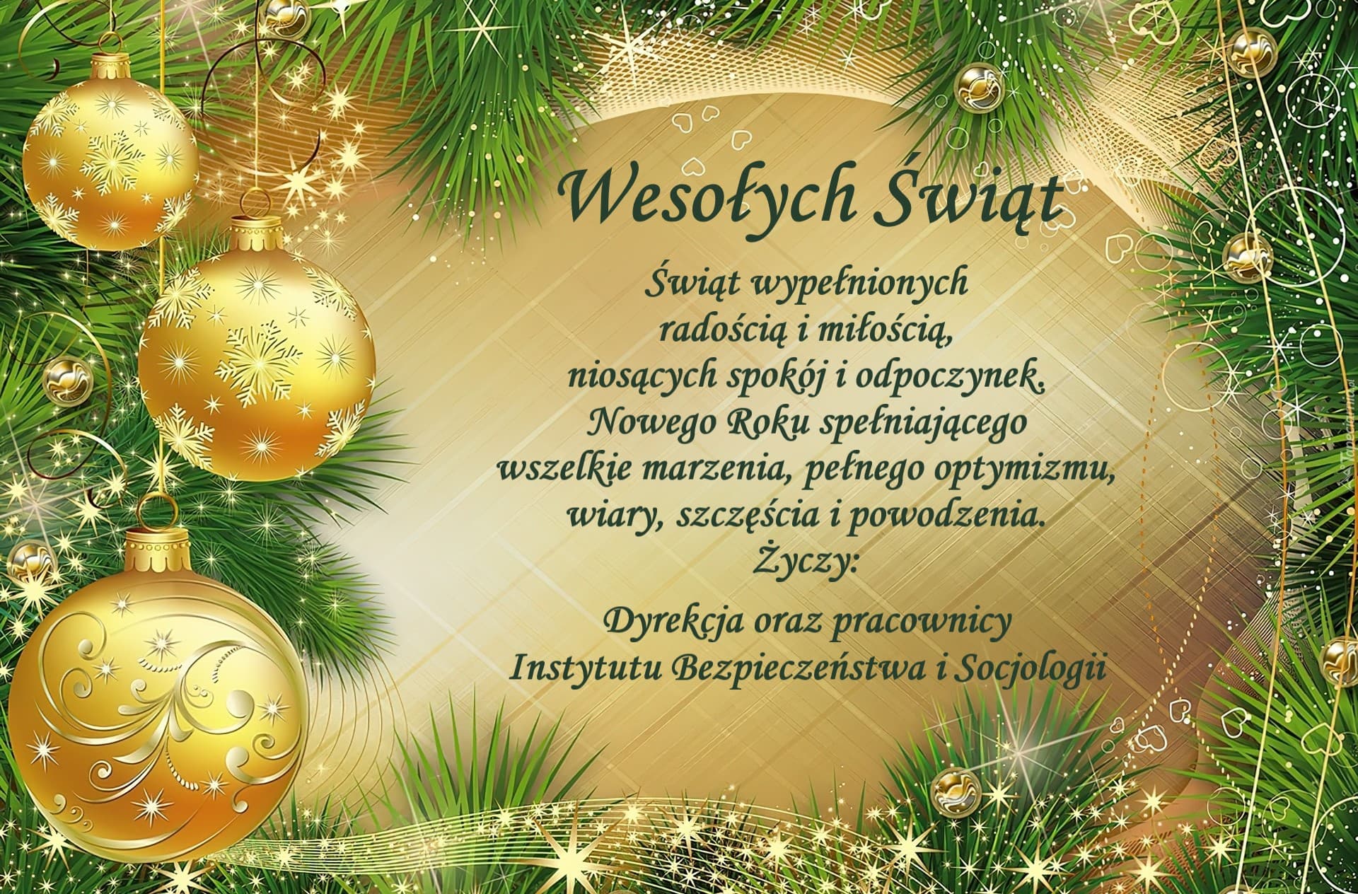 Instytutowa kartka świąteczna