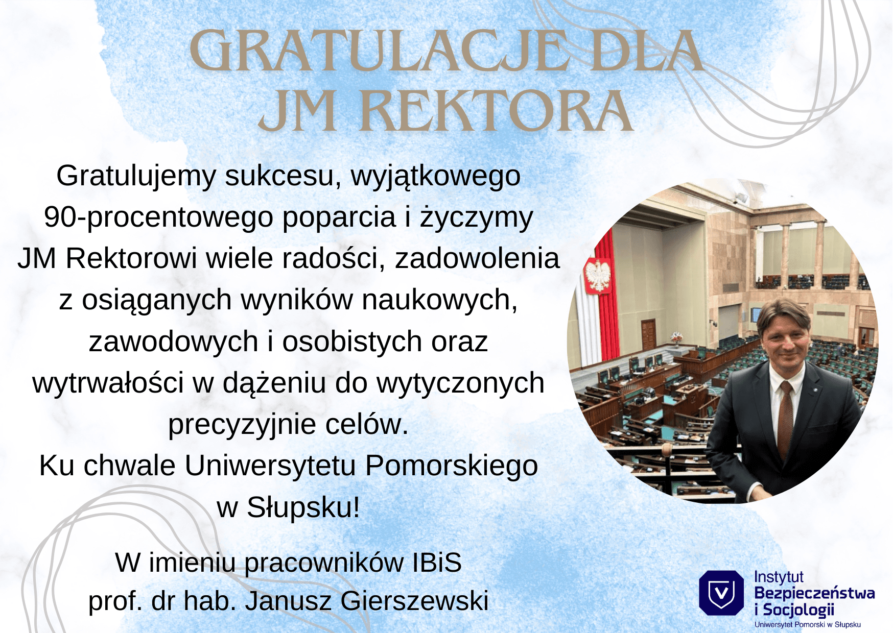 Gratulacje dla JM Rektora